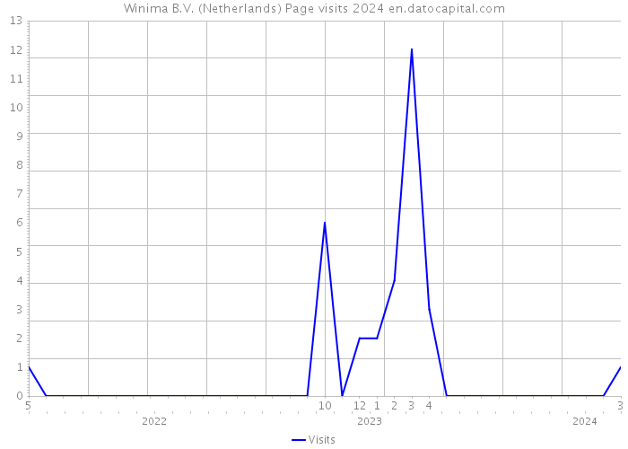 Winima B.V. (Netherlands) Page visits 2024 
