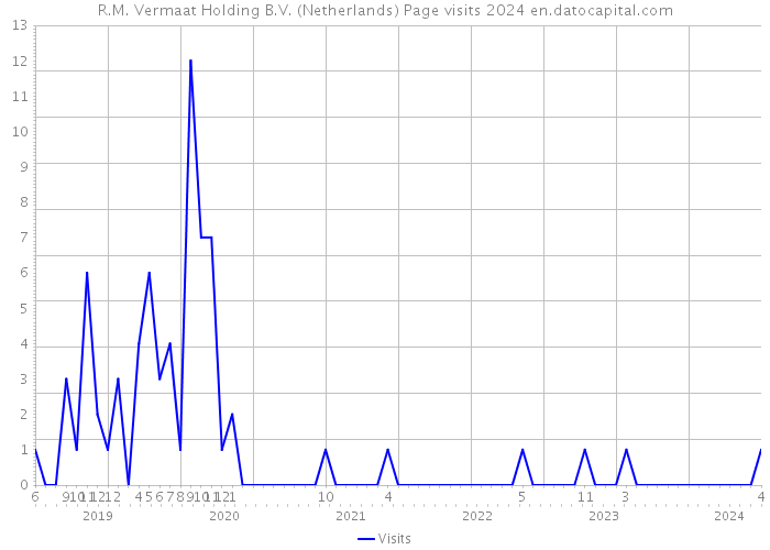 R.M. Vermaat Holding B.V. (Netherlands) Page visits 2024 