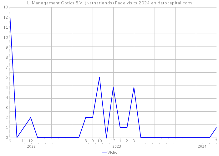 LJ Management Optics B.V. (Netherlands) Page visits 2024 