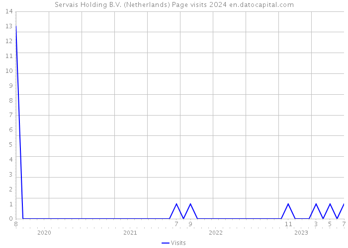 Servais Holding B.V. (Netherlands) Page visits 2024 