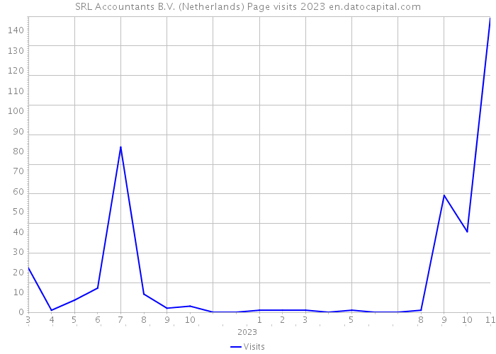 SRL Accountants B.V. (Netherlands) Page visits 2023 
