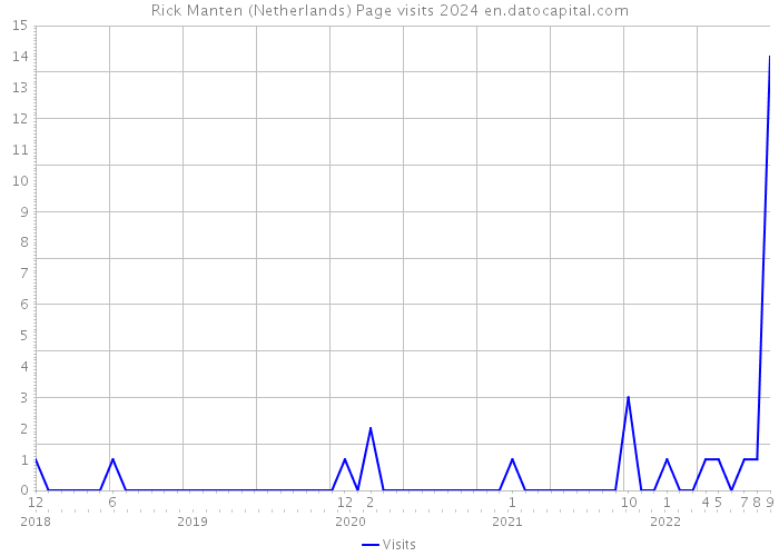 Rick Manten (Netherlands) Page visits 2024 