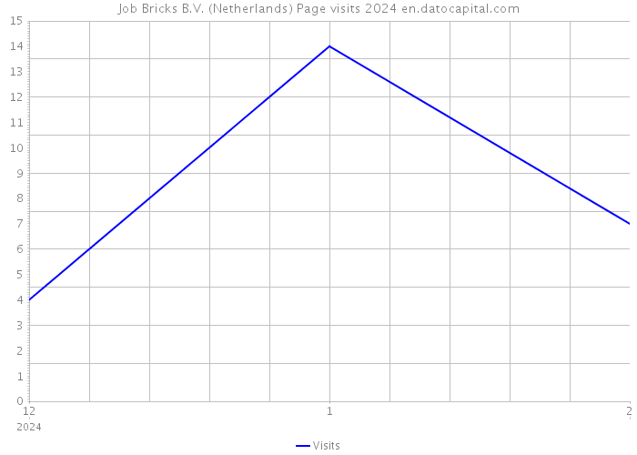 Job Bricks B.V. (Netherlands) Page visits 2024 