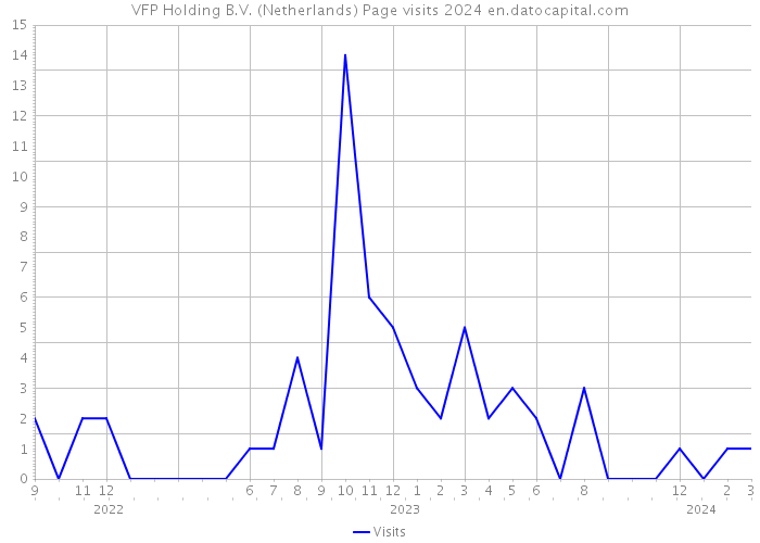 VFP Holding B.V. (Netherlands) Page visits 2024 