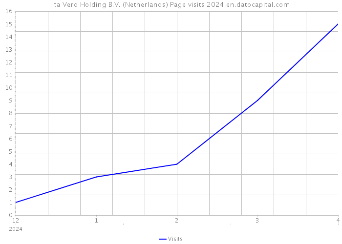 Ita Vero Holding B.V. (Netherlands) Page visits 2024 