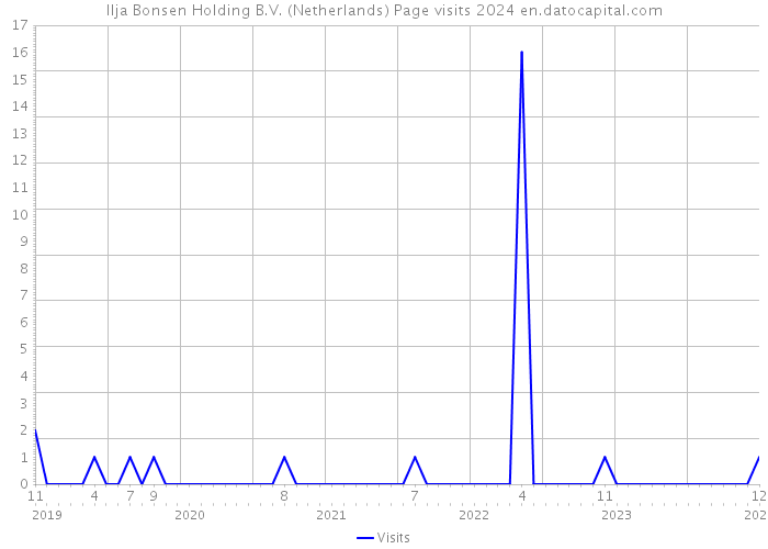 Ilja Bonsen Holding B.V. (Netherlands) Page visits 2024 