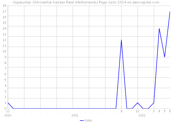 Vijaykumar Chhotabhai Kalidas Patel (Netherlands) Page visits 2024 