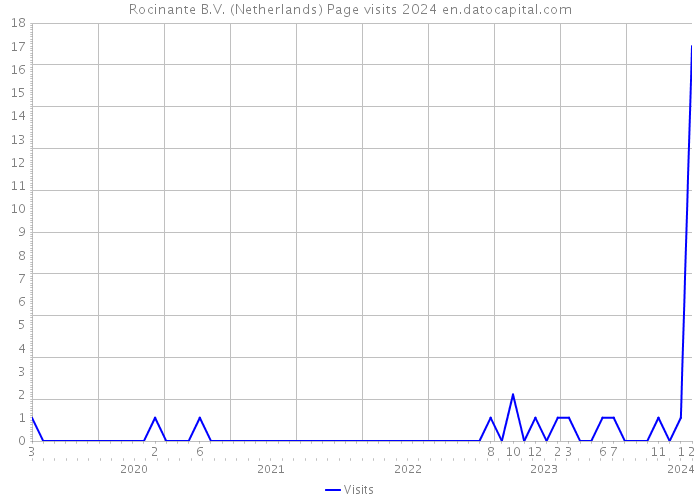 Rocinante B.V. (Netherlands) Page visits 2024 