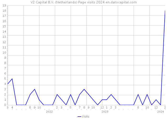 V2 Capital B.V. (Netherlands) Page visits 2024 