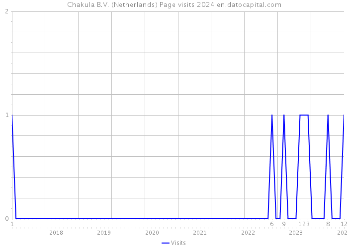 Chakula B.V. (Netherlands) Page visits 2024 