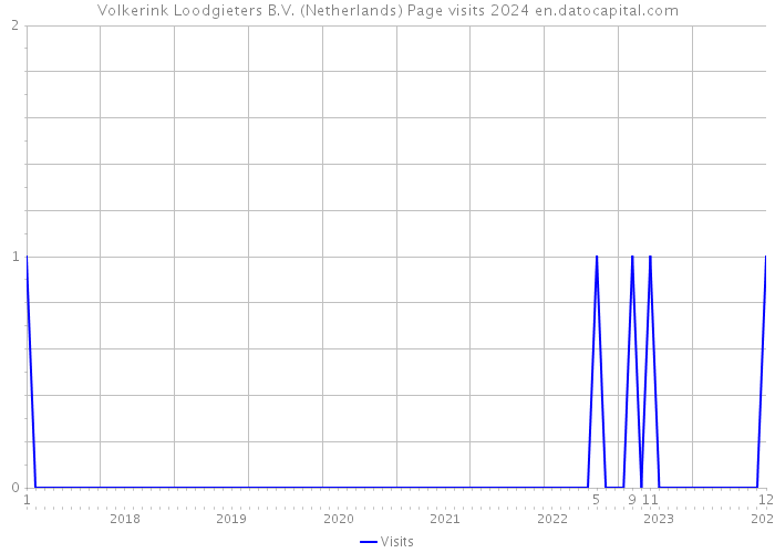 Volkerink Loodgieters B.V. (Netherlands) Page visits 2024 