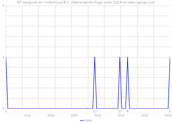 RP vastgoed en onderhoud B.V. (Netherlands) Page visits 2024 