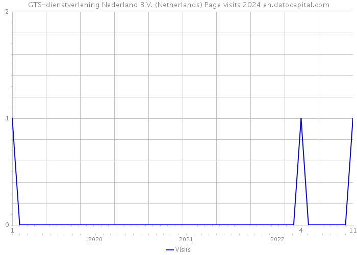 GTS-dienstverlening Nederland B.V. (Netherlands) Page visits 2024 
