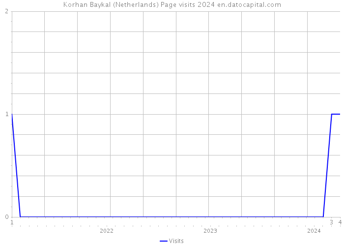 Korhan Baykal (Netherlands) Page visits 2024 