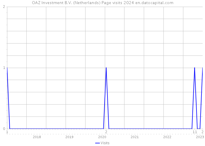 OAZ Investment B.V. (Netherlands) Page visits 2024 