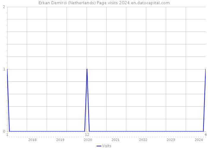 Erkan Demirci (Netherlands) Page visits 2024 