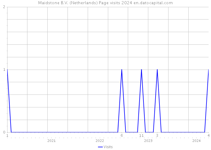 Maidstone B.V. (Netherlands) Page visits 2024 