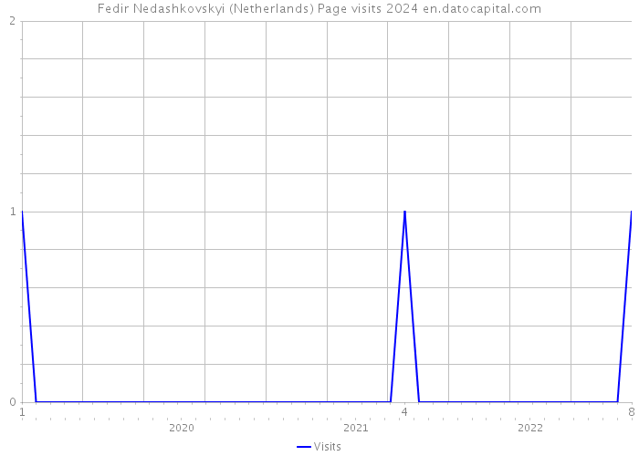 Fedir Nedashkovskyi (Netherlands) Page visits 2024 