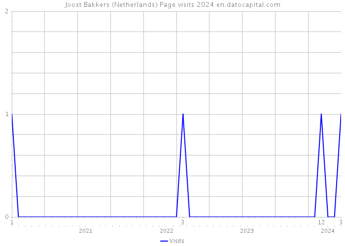 Joost Bakkers (Netherlands) Page visits 2024 