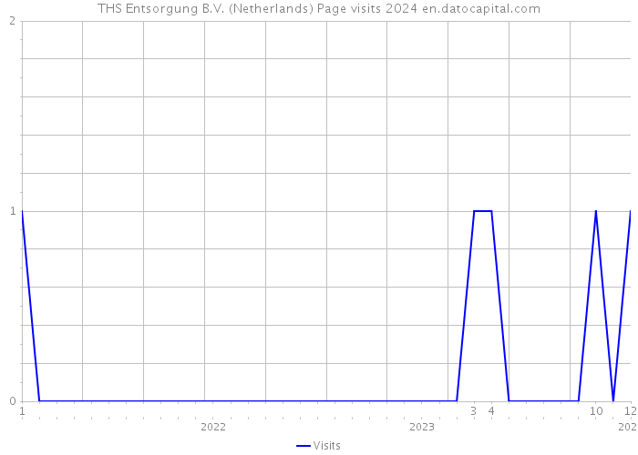 THS Entsorgung B.V. (Netherlands) Page visits 2024 