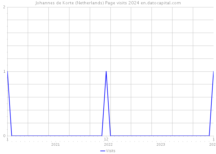 Johannes de Korte (Netherlands) Page visits 2024 