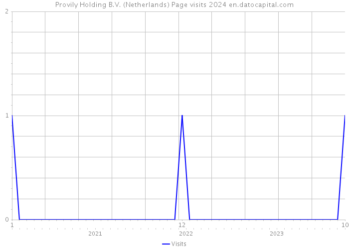 Provily Holding B.V. (Netherlands) Page visits 2024 