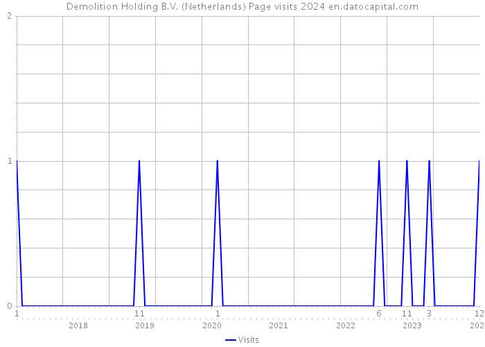Demolition Holding B.V. (Netherlands) Page visits 2024 