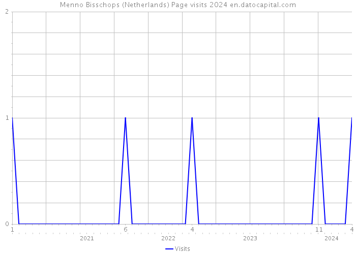 Menno Bisschops (Netherlands) Page visits 2024 