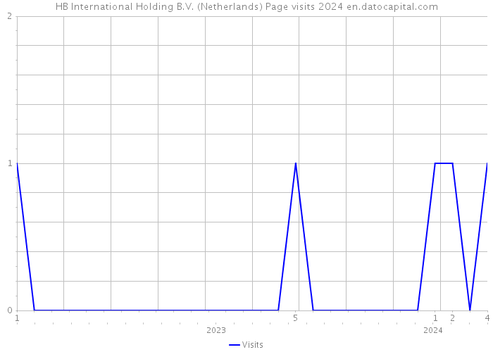 HB International Holding B.V. (Netherlands) Page visits 2024 