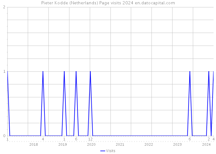 Pieter Kodde (Netherlands) Page visits 2024 