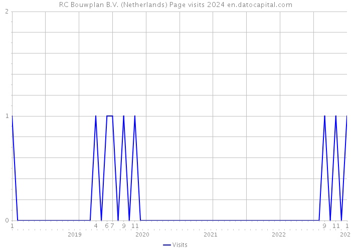 RC Bouwplan B.V. (Netherlands) Page visits 2024 