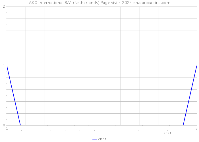 AKO International B.V. (Netherlands) Page visits 2024 
