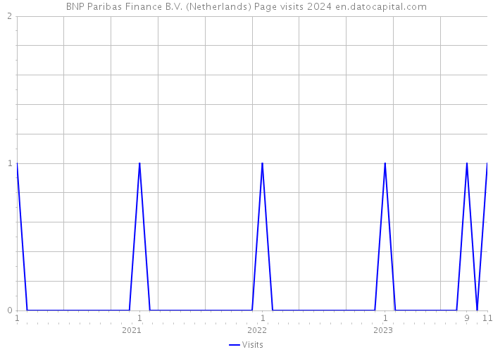 BNP Paribas Finance B.V. (Netherlands) Page visits 2024 