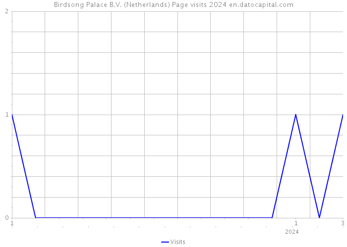 Birdsong Palace B.V. (Netherlands) Page visits 2024 