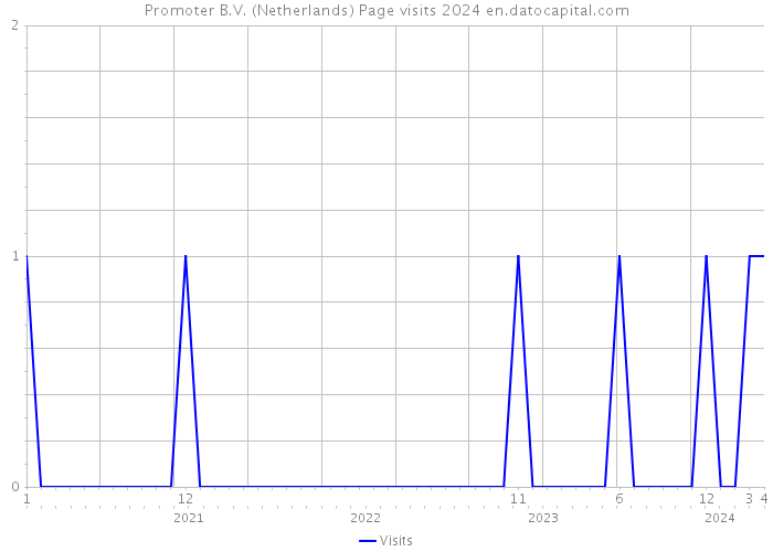 Promoter B.V. (Netherlands) Page visits 2024 