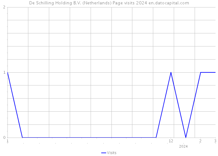 De Schilling Holding B.V. (Netherlands) Page visits 2024 