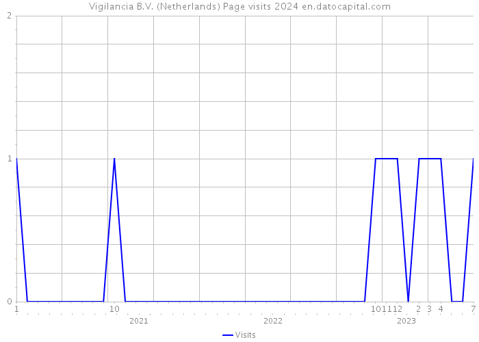 Vigilancia B.V. (Netherlands) Page visits 2024 