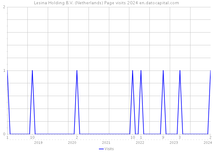 Lesina Holding B.V. (Netherlands) Page visits 2024 