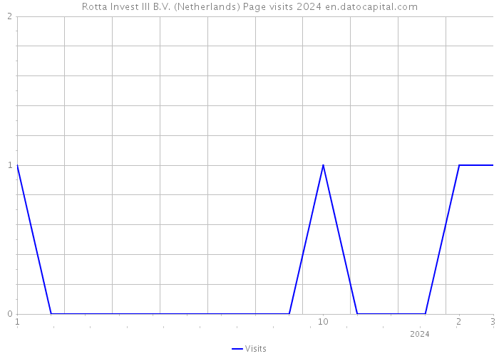 Rotta Invest III B.V. (Netherlands) Page visits 2024 