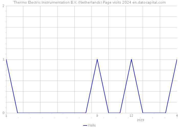 Thermo Electric Instrumentation B.V. (Netherlands) Page visits 2024 