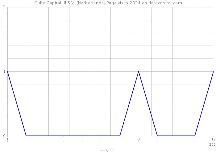 Cube Capital III B.V. (Netherlands) Page visits 2024 