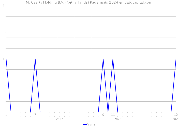 M. Geerts Holding B.V. (Netherlands) Page visits 2024 