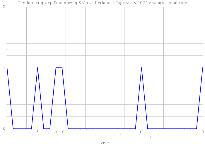 Tandartsengroep Stadionweg B.V. (Netherlands) Page visits 2024 