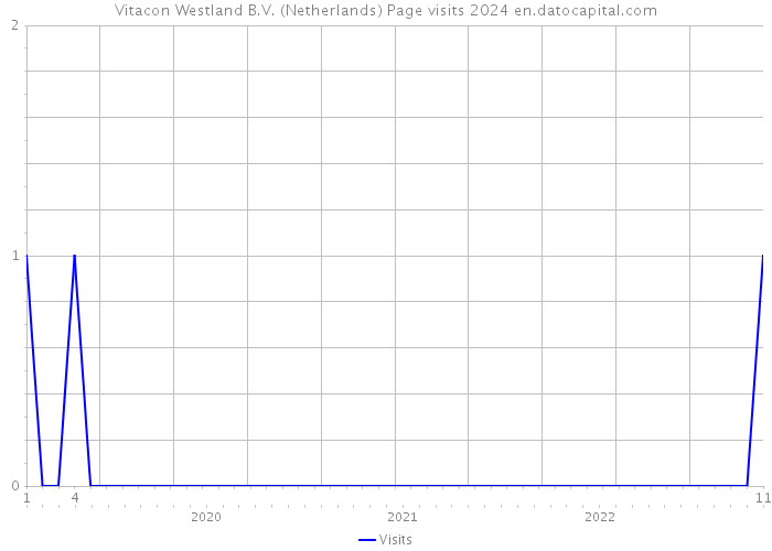 Vitacon Westland B.V. (Netherlands) Page visits 2024 