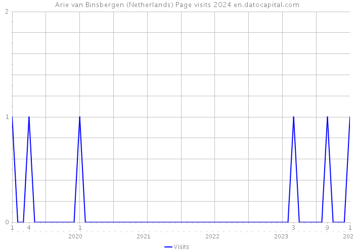 Arie van Binsbergen (Netherlands) Page visits 2024 