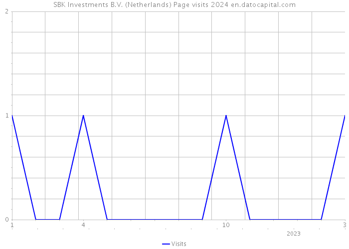 SBK Investments B.V. (Netherlands) Page visits 2024 