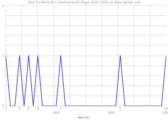 Visa To World B.V. (Netherlands) Page visits 2024 