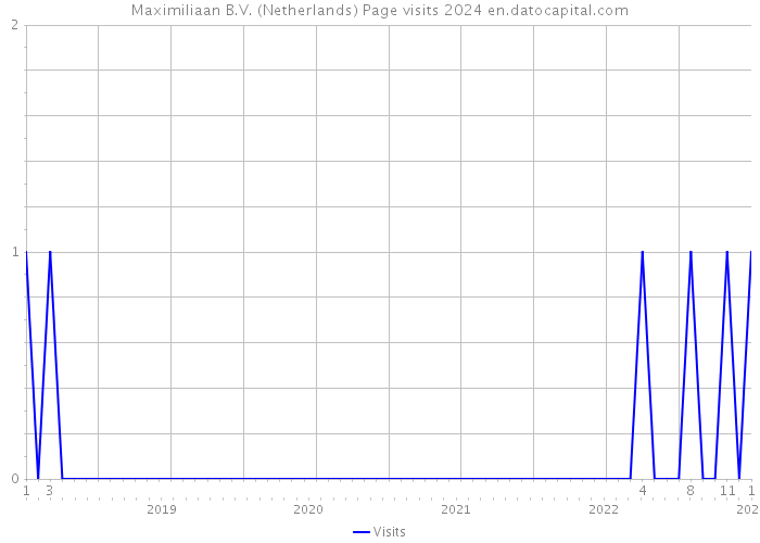 Maximiliaan B.V. (Netherlands) Page visits 2024 