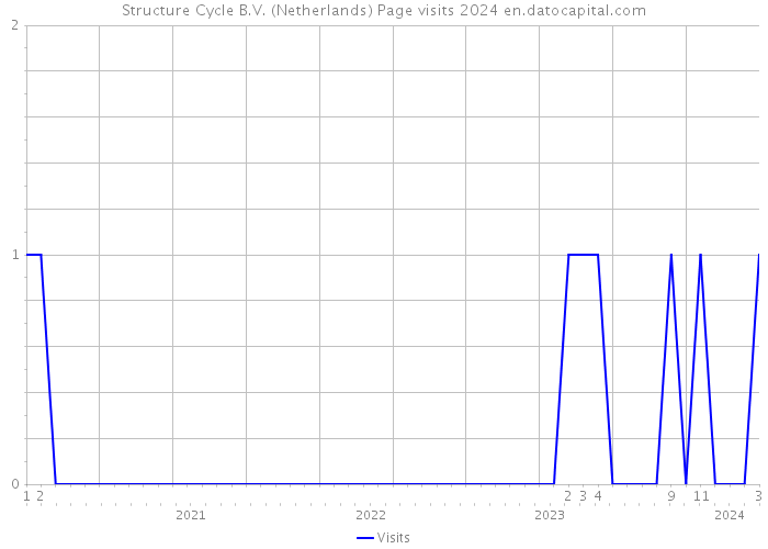 Structure Cycle B.V. (Netherlands) Page visits 2024 
