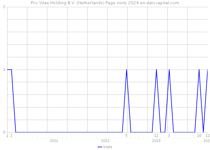 Pro Vitae Holding B.V. (Netherlands) Page visits 2024 